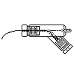 2 mm Jack Holder, Narrow, 45 deg., With Wire